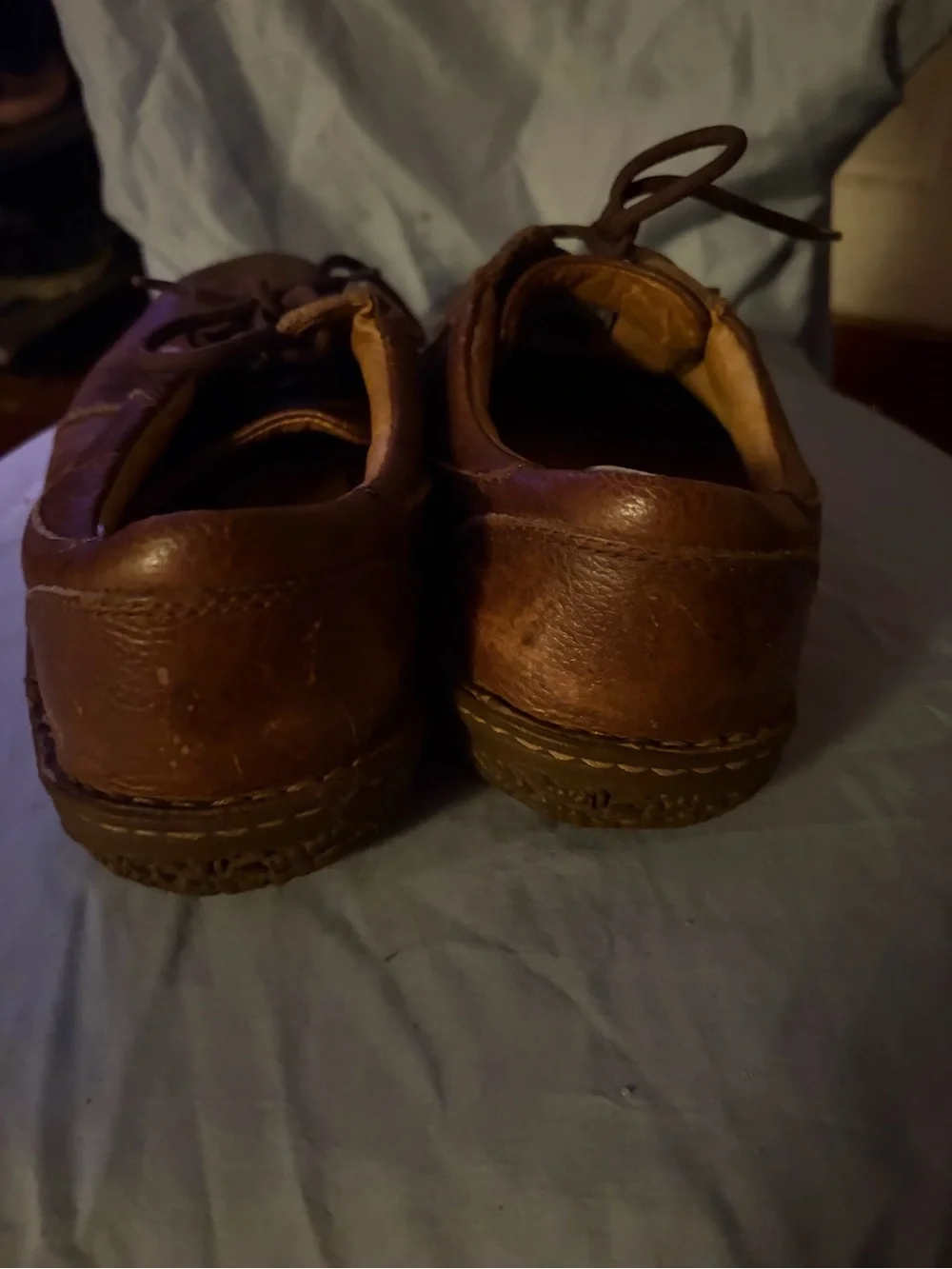Keen Brown Leather Lace-Up Casual Shoes size 11